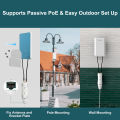 Wavlink Wireless 2.4GHz 300Mbps Long Range Outdoor AP/Repeater CPE Kit for PtP and PtMP Transmission | Point to Point WiFi Bridge | 2*2 MIMO 11dBi Antenna, 1.5km | Passive PoE Powered | Extend WiFi Network | Weatherproof Enclosure. 