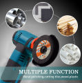 JS Mesin gerinda mini listrik Brushless Angle Grinder Mesin Gerinda Tangan Alat Pemotong. 