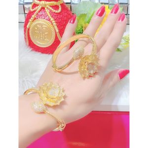 Vòng tay nữ lắc tay bền màu thiết kế cao cấp sáng lấp lánh V433