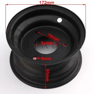 secr 6 inch Iron Wheel 3 hole Rims For Small ATV Go Kart Buggy Razor Scooter Lawn mower 13X5.00-6 145/70-6 tires Wheels Accessories Z4K2H