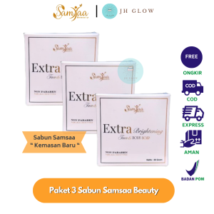 Paket 6 Sabun Extra Brightening Samsaa Beauty 50 gr