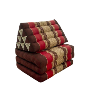 หมอนสามเหลี่ยม 10 ช่อง ติดเบาะ 3 พับขนาด 50 x 163 x หมอนสูง 30 ซม. (กว้างxยาวxสูง)หนา7ซม สินค้าโอท๊อปอาจมีผิดพลาด+-5ซมยัดนุ่นแท้100%ไม่ผสมสินค้าOTOP