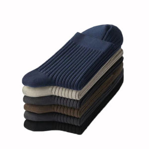 5 pairs Sport Socks Cotton Plain Business breathable lightweight Socks solid colors for Men and Women