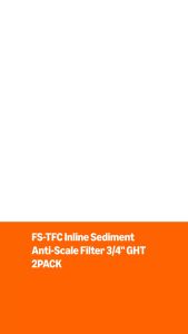 Garden Hose Filter for Washing Machine RV Pool & Pet – High-Efficiency Sediment & Scale Water Filter with Replaceable Cartridge Design3/4" GHTAnti-Corrosion NSF Certified