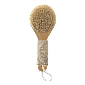 Esker Dry Brush Lymphatic Drainage Massager and Exfoliating Body Scrubber Body Scrubber Exfoliator Natural Bristles Daily Shower and Bath Ritual