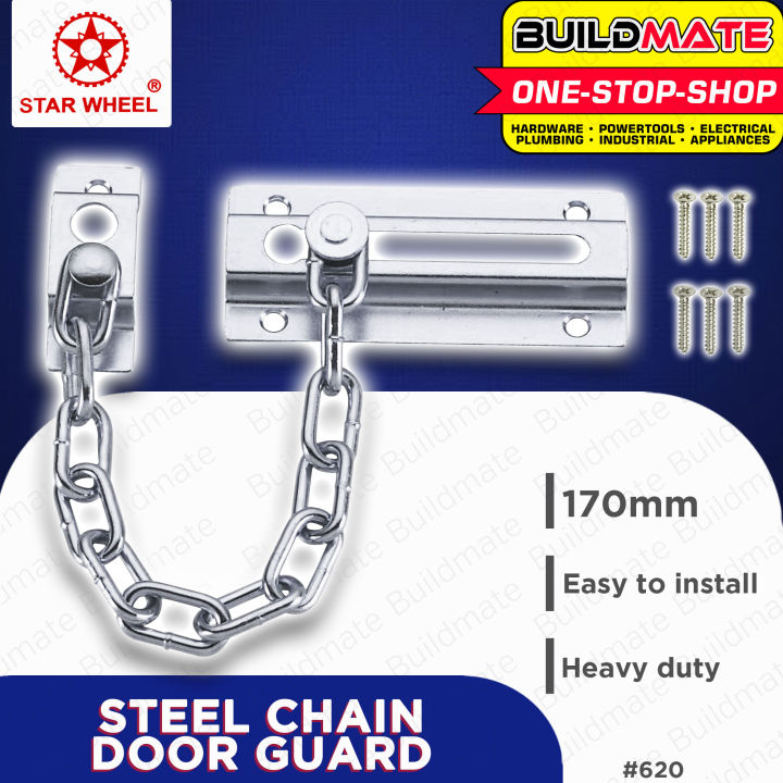 STAR WHEEL Chain Bolt Door Guard Lock #620 NP - BUILDMATE - | Lazada PH