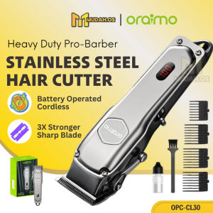 ORAIMO Cordless Professional Barber Clipper Hair Trimmer Cutter Machine Mesin Gunting Potong Rambut Elektrik Bateri LMCL30