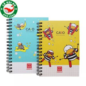 Sổ lò xo caro 200 trang A6 Hồng Hà Oringa 4174
