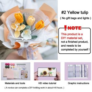 SG Specool® Sunflower Crochet Bouquet Knitted Flowers (with gift bag) Birthday Gift Mom Gift Graduation Bouquet