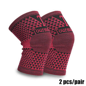 1 Pair Sports Tourmaline Knee Pads Magnetic Therapy Knee Brace Support Far Infrared Health Leg Sleeve Relieve Arthritis Join Pain