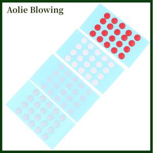 Aolie เมาส์อเนกประสงค์สติกเกอร์กันลื่นสำหรับเท้ากันลื่นขนาดเล็กเมาส์เล่นสเก็ตแบบจุดกลมขนาดเล็กแผ่นรองเมาส์แบบควบคุมความเร็วสติกเกอร์กันลื่น