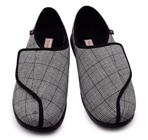 YORCHID Women Mens Wide Width Diabetic Shoes Adjustable Closures Memory Foam Slippers for Elderly Arthritis Edema