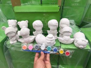 Bộ tô tượng cho bé kèm bútmàu tôbộ 10 tượng các hình hai