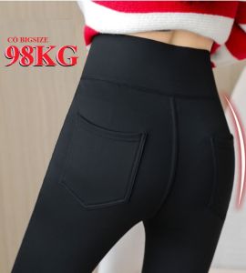 Quần Legging TÚI ỐP Gen Bụng 12cm Chất Thun Umi cao cấp Có Big size 96KG Dễ mix đồ Dày nên không lộ Tam giác
