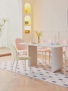 [CozyNest ]Slate dining table dining table set modern minimalist rectangular dining table and chairs