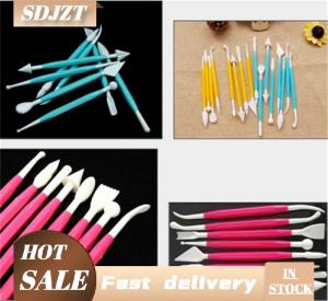 SDJZT 8 cái bộ trẻ em yêu thích Polymer công cụ đất sét công cụ nhựa cho việc định hình đồ chơi đất sét