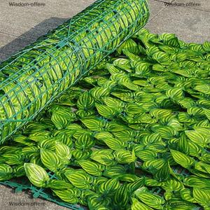 [COD] Wisdom-offere Artificial Ivy Hedge Green Leaf Fence Panels Faux Privacy Fence Screen For Home Outdoor Garden Balcony Decoration 0.5X3m