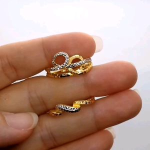 Cincin Pelbagai Saiz 17 17.5 Emas 916 Yon Hing