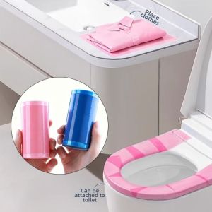 SPDD 100/133Pcs Multifunctional Barrier Film Tape Disposable Waterproof Toilet Seat Films Durable 10x15CM Disposable Isolation Membrane Bathroom Toilets