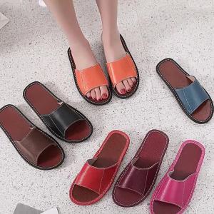 2026 Summer Slippers With A Top-Layer Cowhide Upper Home Slippers With A Cowhide Sole Genuine Leather MenS Slippers