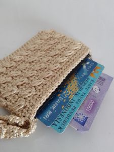 Dompet rajut motif kacang 2
