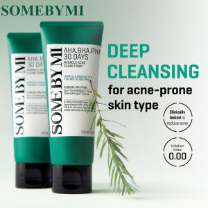 【✅SG Stock】SOME BY MI 30 Days Miracle Acne Clear Pore Minimize Foam 100ml with AHA BHA PHA