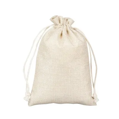 Colorful Burlap Drawstring Pouch Dustproof Storage organizer Packaging Bag String candy Coffee Bag