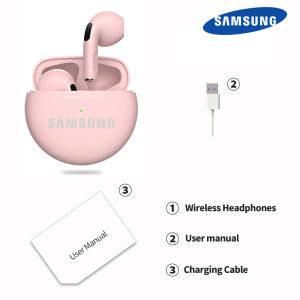 ♥Limit Free Shipping♥SAMSUNG Air Pro 6 TWS Wireless Headphones with Mic Fone Bluetooth Earphones Sport Earbuds Pro6 J6 Headset for Apple iPhone Xiaomi Huawei