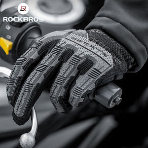 ROCKBROS Cycling Winter Gloves Windproof Touch Screen Non-slip Bike Gloves MTB Full Finger Gloves Bicycle Bike Equipment
