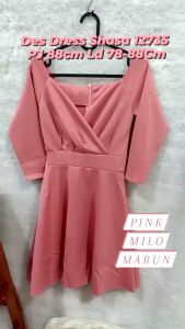 Gs dress Shasa 12735 dress scuba modis model terkini harga terjangkau kualitas ok fashionable casual dress party dress modis