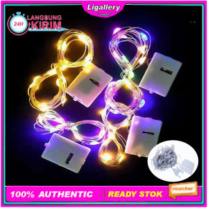 [2 Meter]  Lampu Tumblr Kawat Hias Dekorasi Baterai 1m 2m LED light Warna Warni Aksesoris Lampu