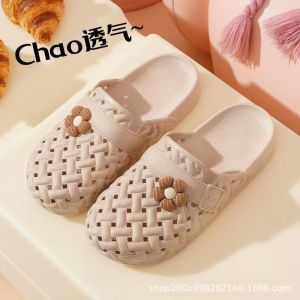 WomenS Clog Sandals Korean Version New Cute Closed-Toe Slippers For Summer Outdoor Use Home Use Nurse Style Cute Slippers For Girls