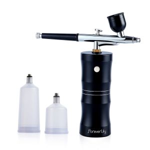foreverlily Phun Nano Nguyên tử hóa Micron 03mm Trẻ hóa oxy siêu cao dành cho sơn trang điểm Làm móng tay Bàn chải không dây cầm tay