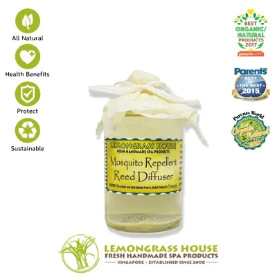 [Lemongrass House] Mosquito Repellent Reed Diffuser 120ml - Citronella Geranium Lavender and Orange Peel