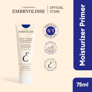 EMBRYOLISSE Lait-Crème Concentré 75ml | 3-in-1 Moisturizer Primer & Makeup Remover | Nourishing & Hydrating for All Skin Types