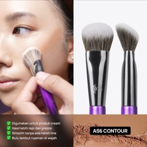 Hara Amala Brush Kuas Makeup Face Eye Foundation Blush Contour Powder Undereye Eyeshadow Make Up Brow Shadow Smudge Round Flat Blending Eyeliner lip Aplicator Kuas