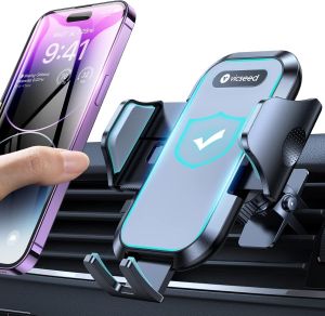 VICSEED Upgrade Ultra Stable Car Phone Holder Mount[Double Lock Metal Clip] Universal Air Vent Phone MountMobile Cell Phone Holder for Your Carfor iPhone 17 Pro Max 16 and All Phone