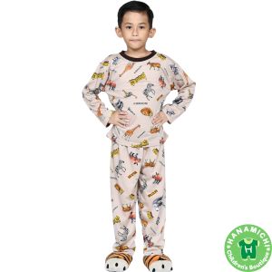 Kiminori ZURA.PP Setelan Baju Tidur Anak Lengan Panjang
