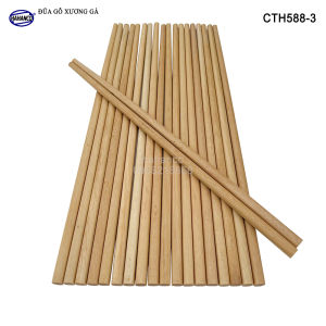 Combo 30 đôi đũa gỗ xương gà giá rẻ phù hợp cho các quán ăn nhà hàng - CTH588-3
