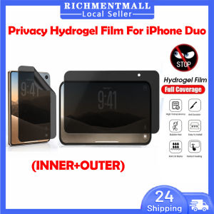 【🔥SG🔥】RICHMENTMALL Privacy Hydrogel Film Screen Protector For iPhone Duo Inner Outer Anti-spy Soft Film For iPhone Duo