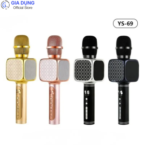 Micro Karaoke Bluetooth YS69 Không Dây kết nối điện thoại loa tv hát hay pin sạc tiện lợi