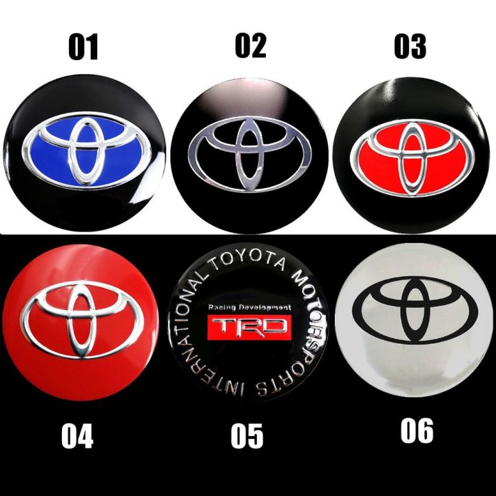 56mm Wheel Center Hub Cap Stickers – Black Red, Metallic, 4-Pack, For Kia K5 Sorento Rio