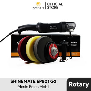 Mesin Poles Mobil Rotary Shinemate EP801 G2 PAKET PAD 6 inch 3 Buah MURAH