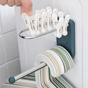 Buy 2 Free 1 Clothes Hanger Holder Drying Rack Stainless Steel Clip Organizer Clothes Hanger Storage Rack Home Organizer Wall Mounted