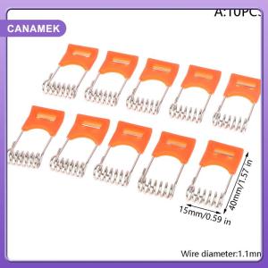 【CANAMEK】 10PCS Steel Springs Metal Clamps For Led Downlight Panel Light Ceiling Light Spring Circlip With Rubber Sleeve Lighting