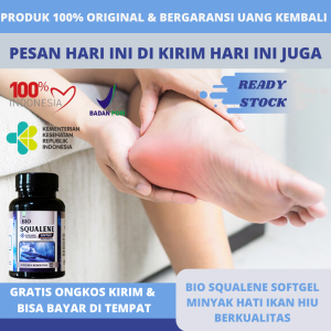 Obat Herbal Taji Tumit Nyeri / Sakit Tumit Sakit Tumit Plantar Fascia Telapak Kaki Sakit Heel Spur Telapak Kaki Panas Baal Radang Tumit Kaki Kebas Kesemutan Gangguan Saraf Tepi - Bio Squalene
