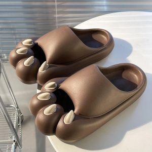 Free Shipping Summer Sandals For Women Trendy And Cute Cat Paw Design Thick Soles Suitable For Indoor And Outdoor Wear