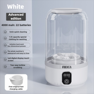SG KK ONE MALL Mini Washing Machine Rechargeable Laundry Cup Portable Mesin Basuh Automatic Travel Laundry Washer Baby Socks Bra