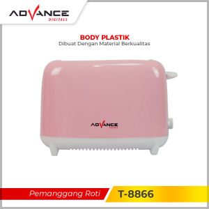 Advance T-8866 Pemanggang Roti Toaster Sandwich Otomatis Pop-up 2 Slot