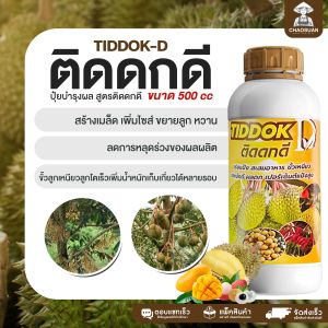 ติดดกดี ขนาดทดลอง สูตรปุ๋ยเร่งผล แก้ปัญาผลร่วง ผลเล็ก ผลไม่สวย เพิ่มน้ำหนักผล เร่งแป้ง เนื้อรสหวาน